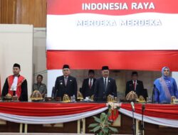 Andi Bataralifu Hadiri Rapat Paripurna Dalam Rangka Pengucapan Sumpah Pimpinan DPRD Wajo