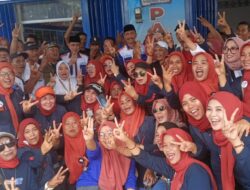 Ratusan Pendukung Paslon Bupati dan Wakil Bupati Wajo, PAMMASE Disambut Yel-Yel Dua Usai Debat