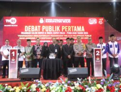 Wujudkan Pilkada Damai, Polres Wajo Mengawal dan Amankan Debat Calon Bupati dan Wakil Bupati Wajo