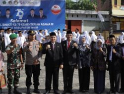 Pj Bupati Wajo Hadiri HAB RI Ke – 79 di Pelataran Kantor Kemenag Wajo