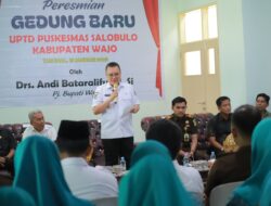 Resmikan Gedung Baru Puskesmas Salobulo, Pj Bupati Harapkan Pelayanan Kesehatan Semakin Meningkat