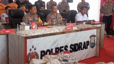 Kapolda Sulawesi Selatan, Irjen Pol Yudhiawan Wibisono Apresiasi Kerja Keras Polres Sidrap Bongkar Sabu Seberat 4,6 Kilogram