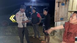 Polsek Pitumpanua Polres Wajo Bubarkan Kelompok Remaja yang Terlibat Balap Lari Liar