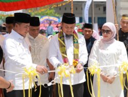 Bupati dan Wakil Bupati Wajo Dampingi Gubernur Sulawesi Selatan Resmikan Masjid An – Nur Sulaiman di Keera