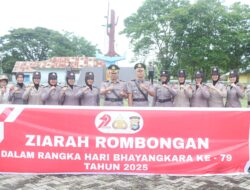 Ziarah Rombongan HUT Bhayangkara ke-79, Kapolres Wajo: Ini Wujud Penghormatan pada Pahlawan
