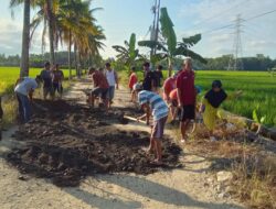 Puluhan Warga Gotong Royong di Topitu, Ucapkan Terima Kasih kepada Sufriadi Arif