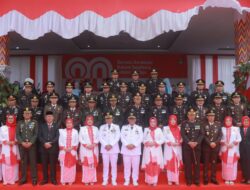 Kapolres Wajo Bersama Forkopimda Ikuti Upacara Peringatan HUT ke-80 Kemerdekaan RI di Lapangan Merdeka Sengkang