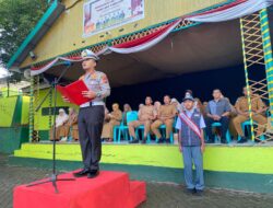 AKP Riyanda Putra Kasat Lantas Polres Wajo Pimpin Upacara di SMAN 7, Hadiah Cendera Mata dan Penghargaan Bagi Siswa Berprestasi