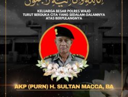 Polres Wajo Berduka, Ayahanda Kanit Gakkum Satlantas Polres Wajo IPTU Rahmat Berpulang