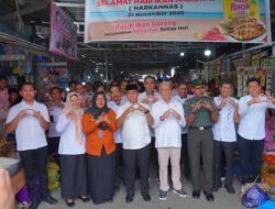 Bupati Wajo  Bersama  TPID Kabupaten Wajo  Pantau Harga dan Ketersediaan Bahan Pokok di Pasar Mini Sengkang