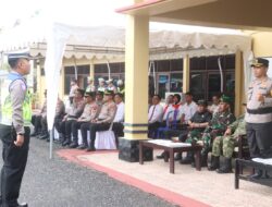 Kapolres Wajo Pimpin Apel Operasi Ketupat 2026, Fokus Pengamanan Jalur Mudik dan Tempat Ibadah