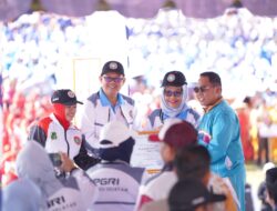 Bupati Wajo Hadiri Pembukaan PORSENIJAR PGRI Tingkat Sulawesi Selatan di Sidrap