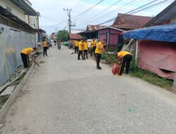 Perkuat Semangat Gotong Royong, Polsek Tempe Bersama Stakeholder Laksanakan Kerja Bakti di Watallipue