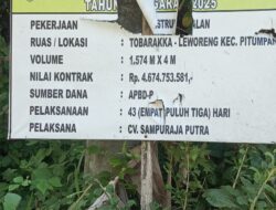 Miris! Jalan Beton Seumur Jagung Sudah Patah, Diduga Campuran dan Spesifikasi Tidak Sesuai